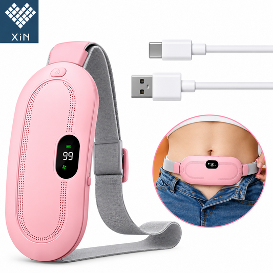 Period Cramp Relief Belt – Soothing Heat & Vibration Therapy for Menstrual Pain